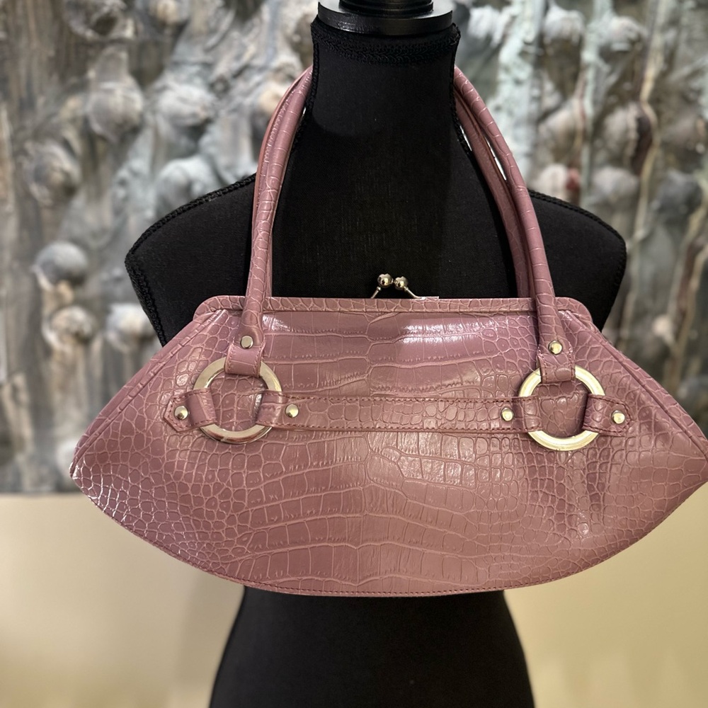 π₯*Add On Only*
Lavender Pinkish Y2K Handbag Very Clean Snakeskin Vinyl - Picture 2 of 8